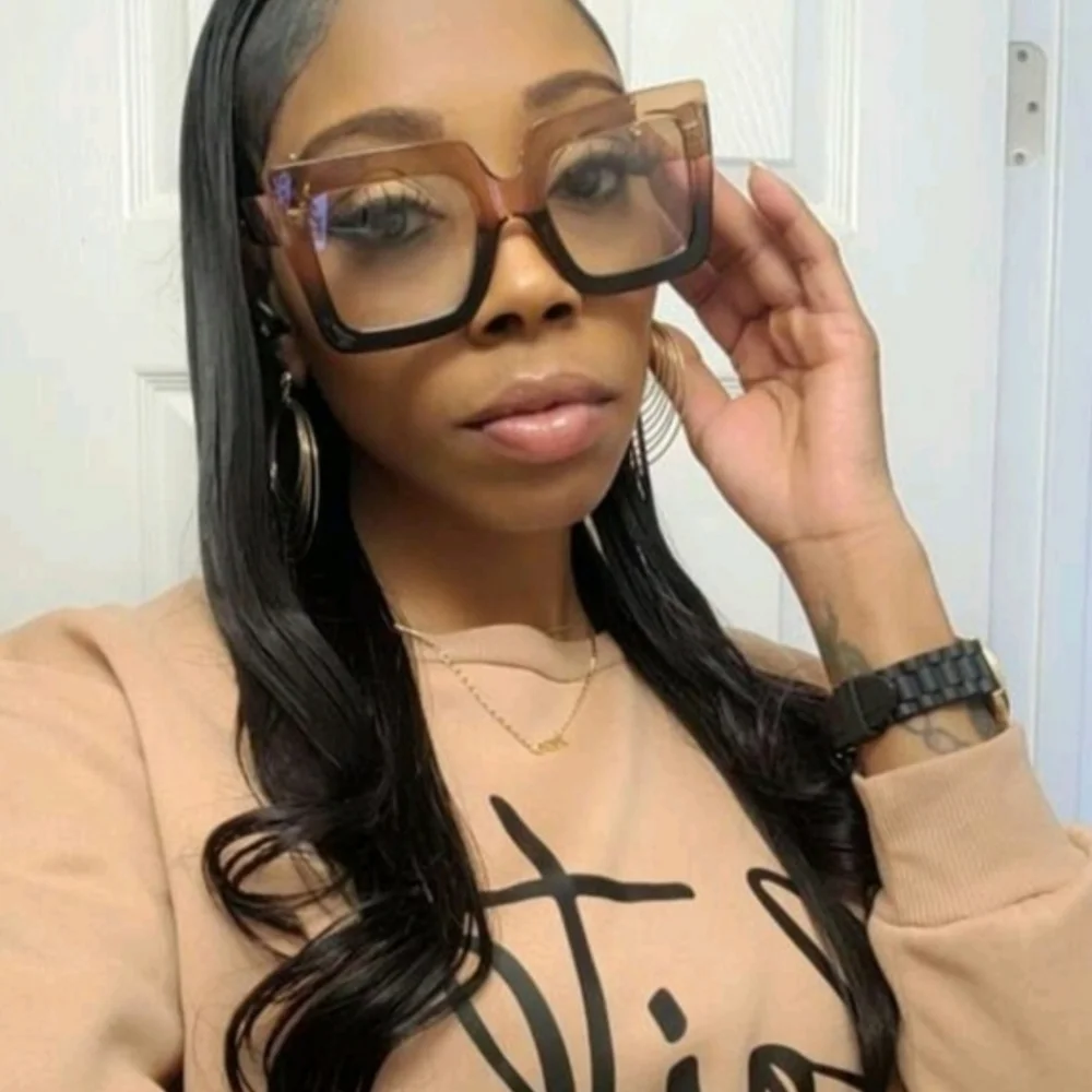 NEW Black and Brown Oversized Fashion Glasses